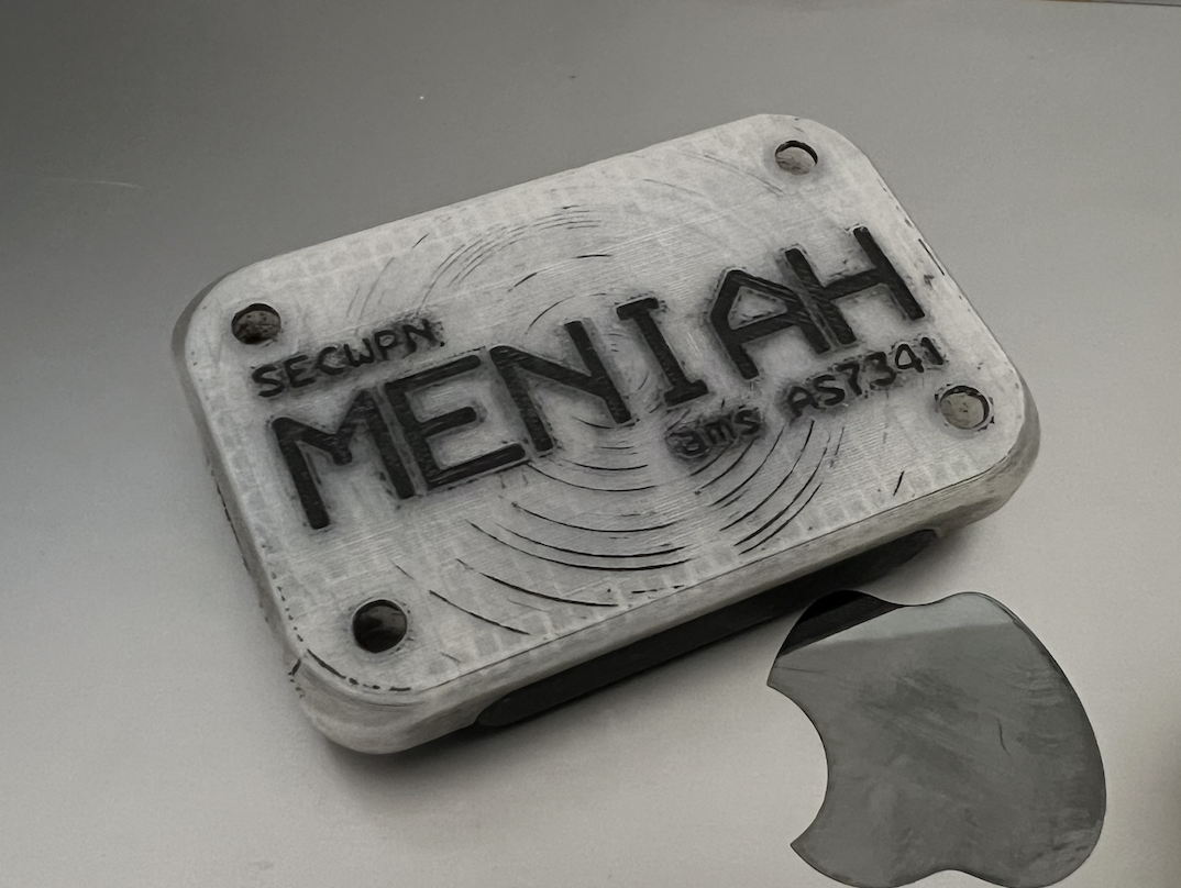 MENIAH device - AMS AS7341 spectrometer enclosure